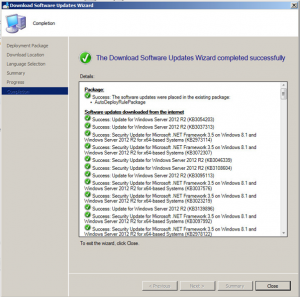SCCM Manual Update Deployment