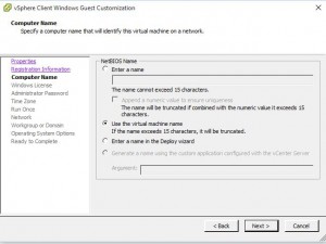 Vmware Customisation Deployment