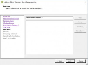 Vmware Customising