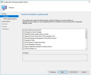 SCCM 1902 Upgrade Features