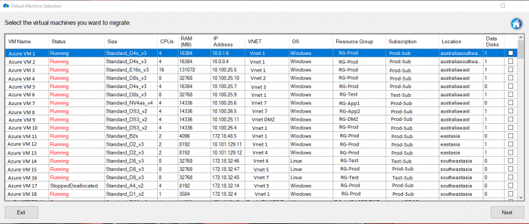 Carbon Azure VM Details