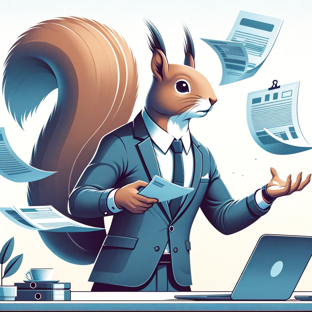 SharePoint Squirrel Juggling Documents